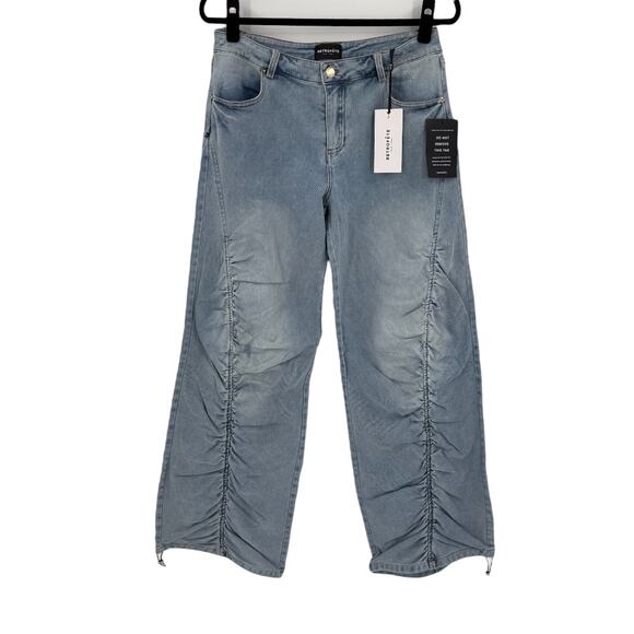 Retrofete Womens Giselli Jeans Drawstring Hem Size 27